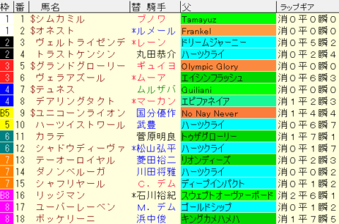ジャパンカップ2022予想　枠順確定