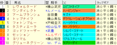 弥生賞2023予想　枠順確定