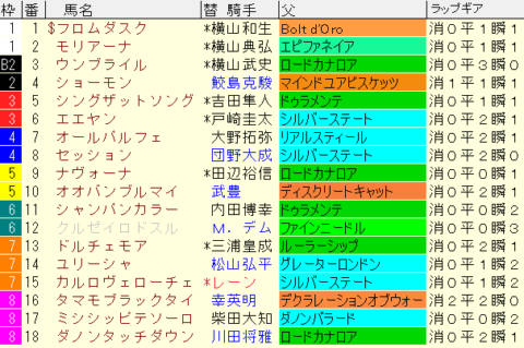 NHKマイルＣ2023予想　枠順確定