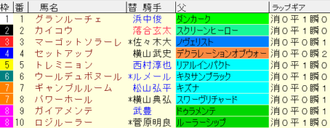 札幌２歳Ｓ2023予想　枠順確定