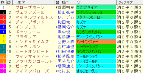 京都大賞典2023予想　枠順確定