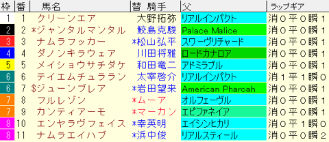 デイリー杯２歳Ｓ2023予想　枠順確定