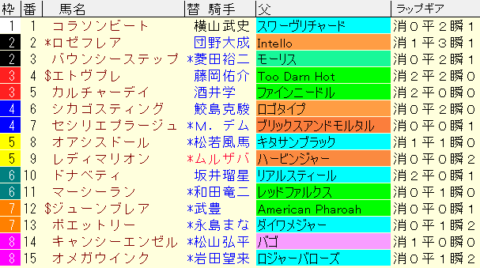 フィリーズレビュー2024予想　枠順確定