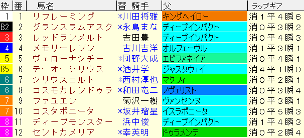 小倉記念2024予想　枠順確定