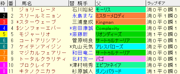 新潟２歳Ｓ2024予想　枠順確定