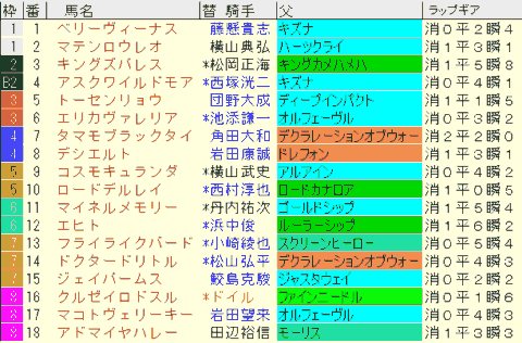 中日新聞杯2024予想　枠順確定